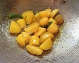 A picture of step 1 of Potato Mustard Fry.