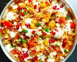 A picture of step 2 of Chana Samosa Chaat.