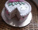 A picture of step 11 of Simple homemade and decorated eggless vanilla cake.