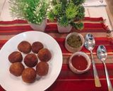 A picture of step 5 of Monsoon special crispy corn cheese balls.