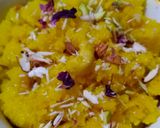 गोल्डन मिल्क सूजी हलवा(Golden milk suji halwa recipe in hindi) रेसिपी चरण 5 फोटो