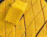 A picture of step 8 of Moong Dal Dhokla.