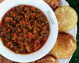 A picture of step 5 of Semo-masa with quick and easy miyan taushe.