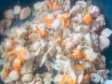 Calabacín relleno (sin horno)