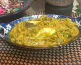 A picture of step 4 of Hot & Spicy Arum-lobe with Hilsha Head/ ইলিশ মাছের মাথা দিয়ে কচুর লতির ঝাল.