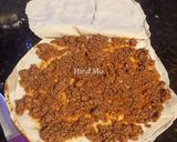 A picture of step 3 of Saj Meat Pies (with Ground Beef).