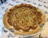 Une image de l'étape 12 de Tarte à la rhubarbe et crème de cassis (pâte brisée épeautre lait vanille).