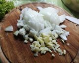 Cukkini krémleves kolbásszal recept fázis 1 fotója