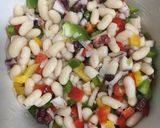 Foto del paso 3 de la receta: Ensalada de Judías, pimiento tricolor y pulpo