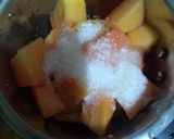A picture of step 2 of Papaya lassi.