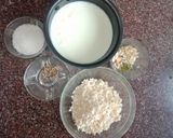 A picture of step 1 of Paneer Kheer.