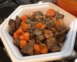 Une image de l'étape 17 de Sauté de sanglier aux carottes (sanglier préalablement mariné 12h).