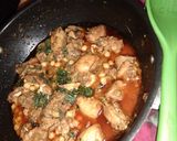 A picture of step 9 of Chicken chana karahi.