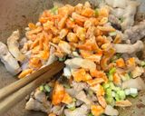 Hình bước làm 2 của món Bánh ít mặn nhân tôm thịt kiểu Huế