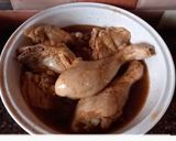 A picture of step 1 of KFC Chicken.