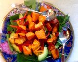 A picture of step 3 of Roasted sweet potato and avocado salad.