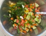 A picture of step 3 of Couscous Veg Salad.