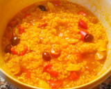 Foto del paso 2 de la receta: Arroz integral meloso al microondas