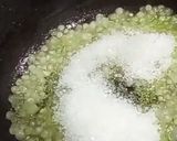 A picture of step 1 of Sago Halwa.
