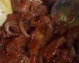 A picture of step 4 of Plantain and kpomo sauce.