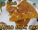 A picture of step 5 of Delicious mango spongy milk cake.