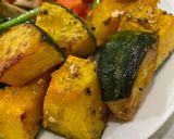A picture of step 5 of Herb roasted Kabocha squash.