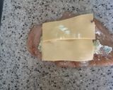A picture of step 5 of Chicken Al kiev.