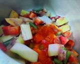A picture of step 2 of Beetroot and Mixed Vegetables Stew.