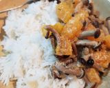 A picture of step 5 of Creamy Pumpkin Mushroom Soup.
