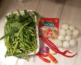Foto langkah ke 1 dari resep Tumis Kangkung Telur Puyuh.