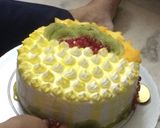 A picture of step 4 of Eggless fruit cake.