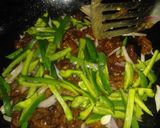 A picture of step 7 of Beef chilli.