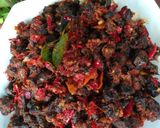 Foto langkah ke 3 dari resep Dendeng paru balado.