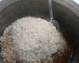 A picture of step 3 of Mutton pulav.