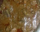 A picture of step 6 of Fry kaleji masala.