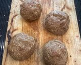 A picture of step 2 of Pljeskavica (Serbian Burger) - an amazing mix of Beef, Lamb and Pork - WOW :P.