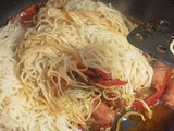 Noodles con chistorra