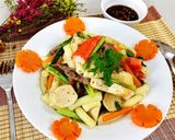 Hình bước làm 4 của món Nui Xào Thập Cẩm