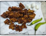 A picture of step 6 of Brown bread pakoda.
