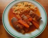 Foto del paso 5 de la receta: Pajaritos (rollos de carne con verduras)