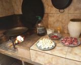 A picture of step 1 of Paella with Pork Ribs and Cauliflower.