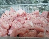 Foto del paso 1 de la receta: Lomo de cerdo con salsa de champiñones y queso