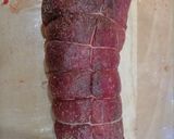 A picture of step 2 of Beef Wellington.