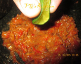 A picture of step 4 of Dried Shrimp Paste Sambal.
