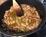 Une image de l'étape 7 de Macaronis au gorgonzola,bacon et tomates cerises façon one pot pasta.