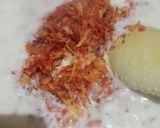 A picture of step 2 of Carrot Phirni.