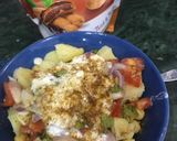 A picture of step 4 of Chana chaat.