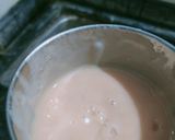 A picture of step 2 of Papaya shake 😋.