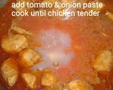 A picture of step 5 of Chicken makhni handi.