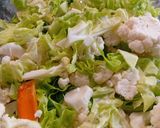 Sült karfiol brokkolival sajtmártásban recept fázis 2 fotója